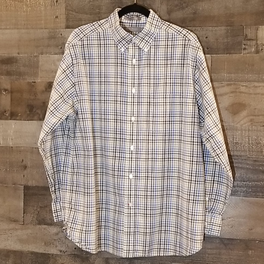 Daniel Cremieux Gingham Button Down, L - image 4